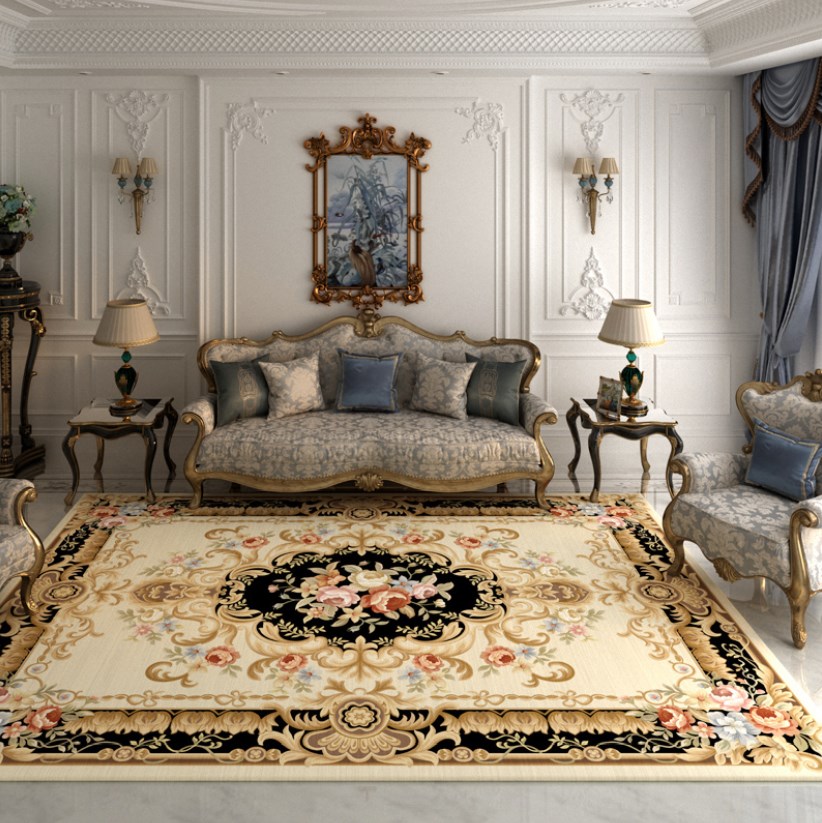 Commercial Fabric Printing Machine - Europe Persian Printed Floral Carpets For