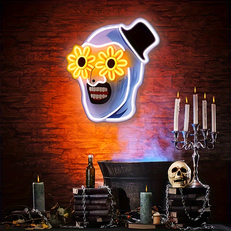 Commercial Printing Services - Terrifier UV Printed Neon Sign Halloween