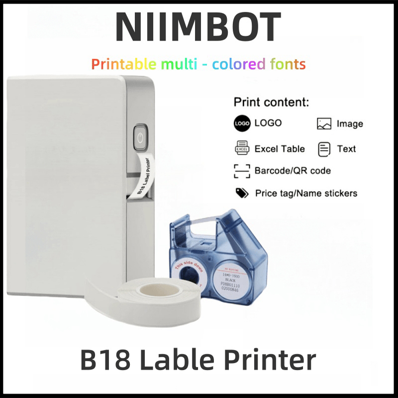 NIIMBOT B18 Color Label Printe - огляд і ціна Commercial Printing Labels