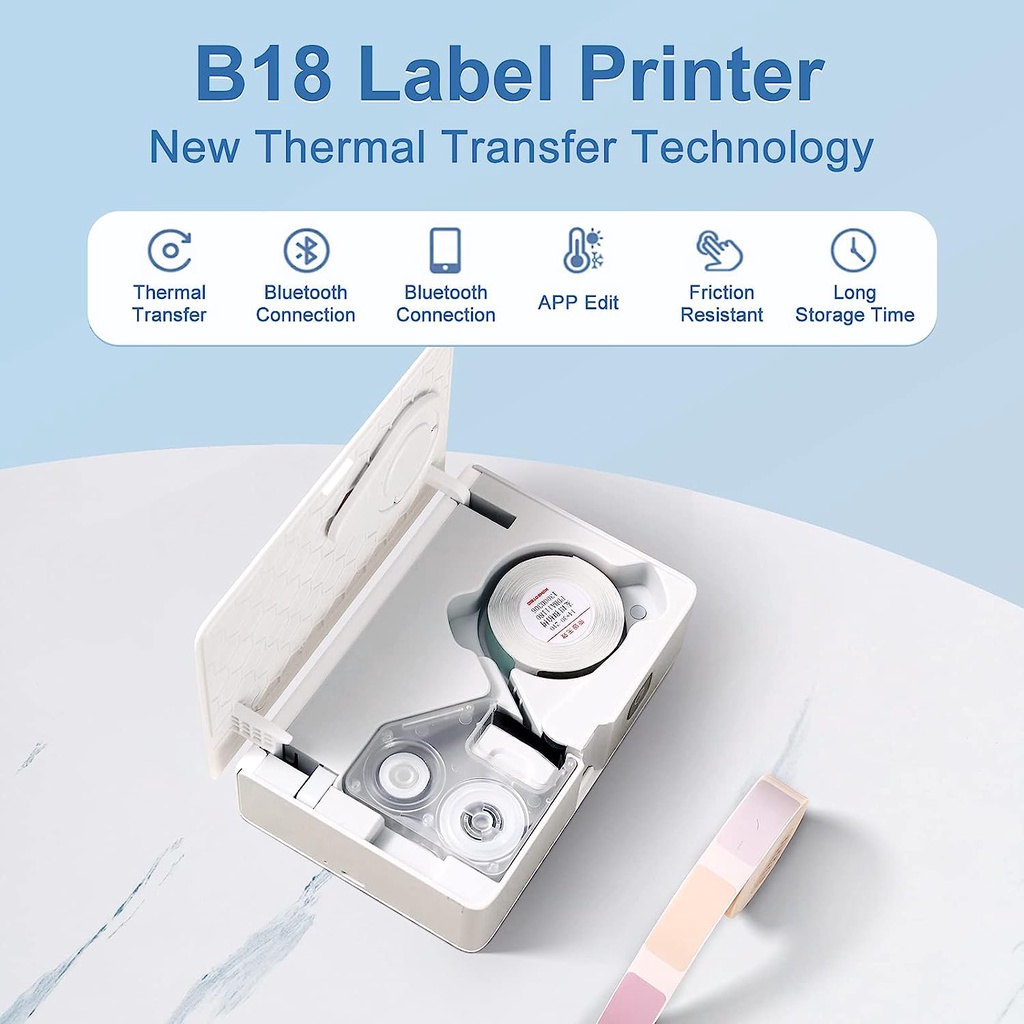 NIIMBOT B18 Color Label Printe - огляд і ціна Commercial Printing Labels