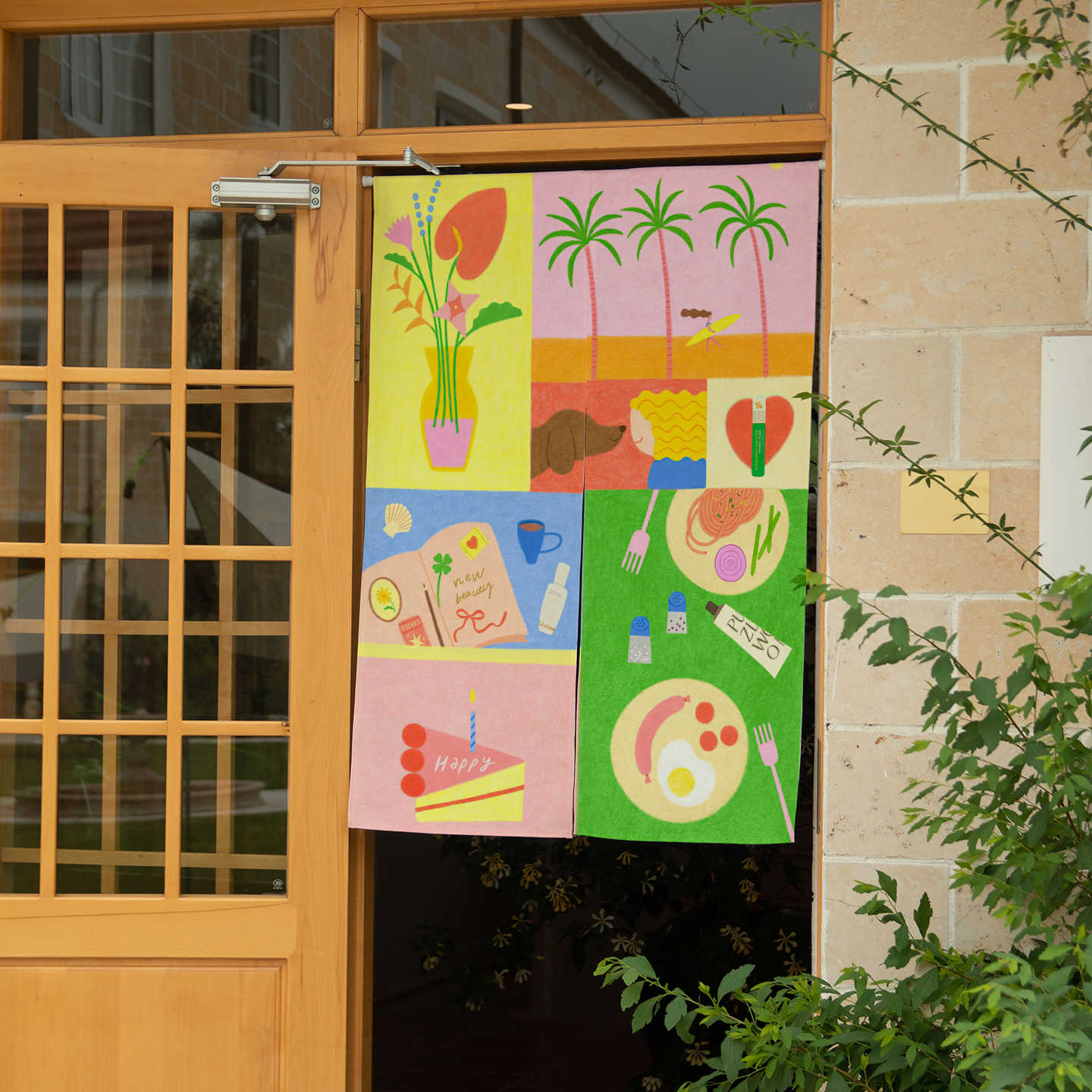 VIKAMA Hand Drawn Tropical Nor - огляд і ціна Commercial Window Printing
