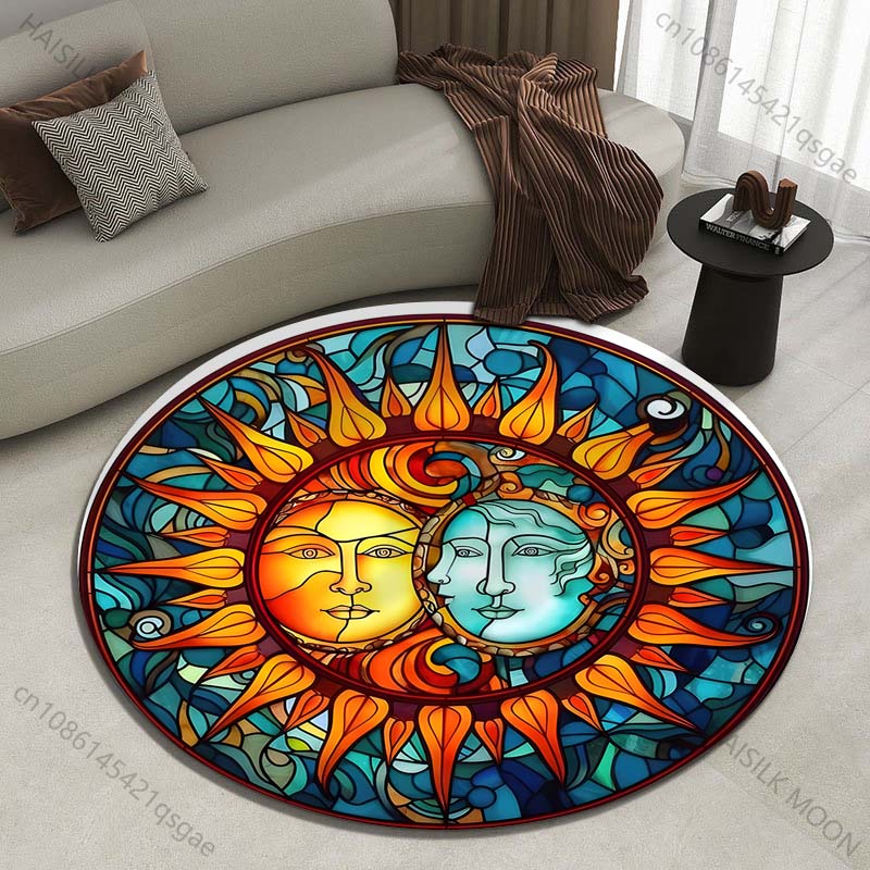 Stained Glass Sun and Moon Har - огляд і ціна Commercial Glass Printing