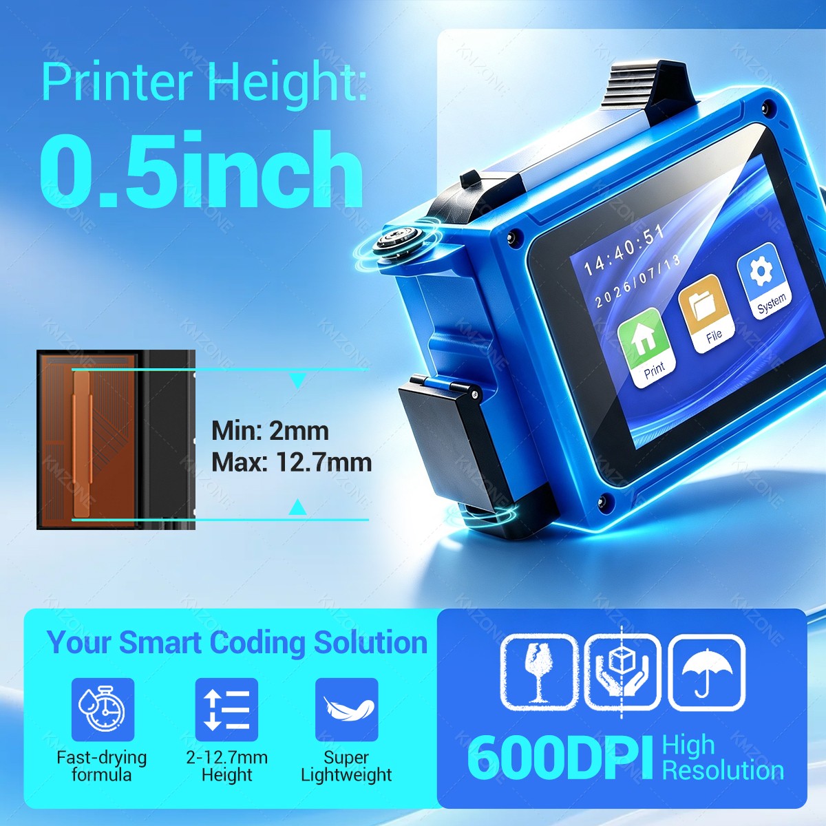 12.7mm Inkjet Transfer Printer - огляд і ціна Commercial Printing Labels