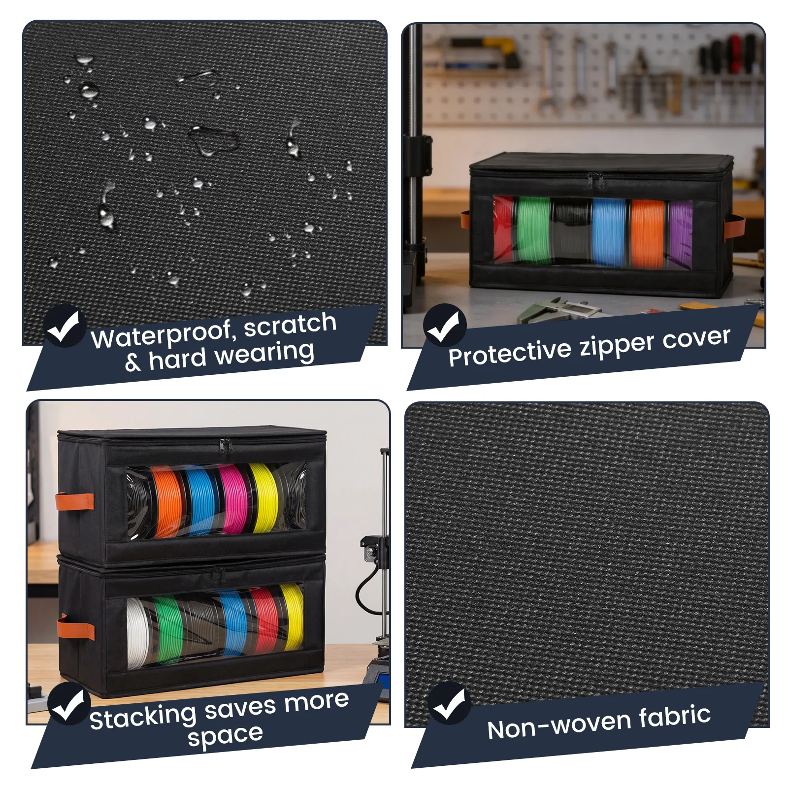 4Pcs Filament Storage Box Larg - огляд і ціна Commercial Fabric Printing Machine