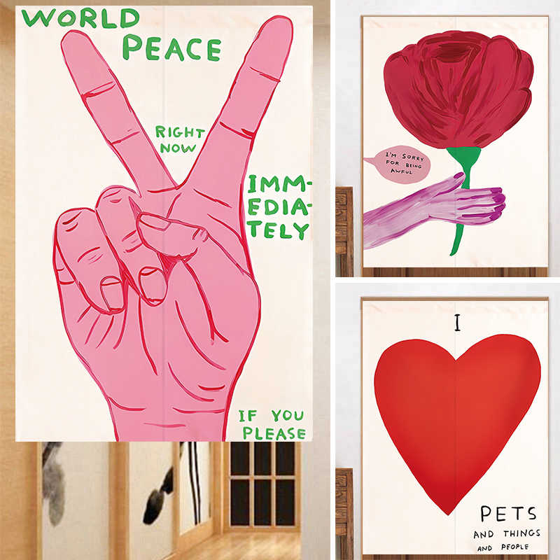 VIKAMA Hand Drawn Heart Noren  - огляд і ціна Commercial Window Printing