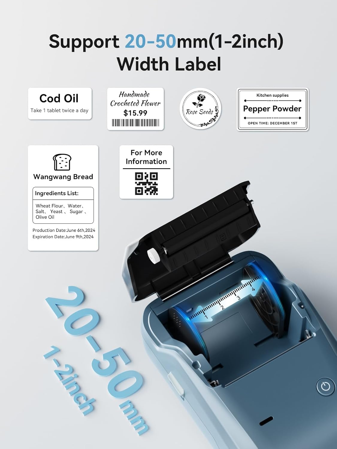 Niimbot B1 Printer Thermal Blu - огляд і ціна Commercial Printing Labels