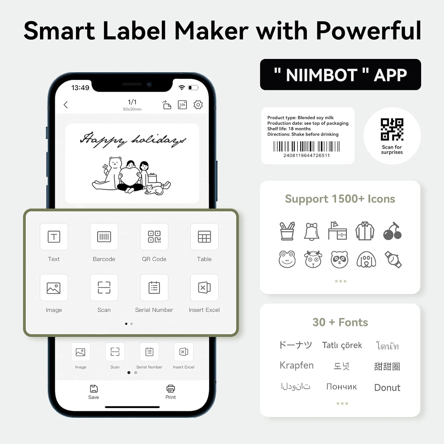 Niimbot B1 Printer Thermal Blu - огляд і ціна Commercial Printing Labels