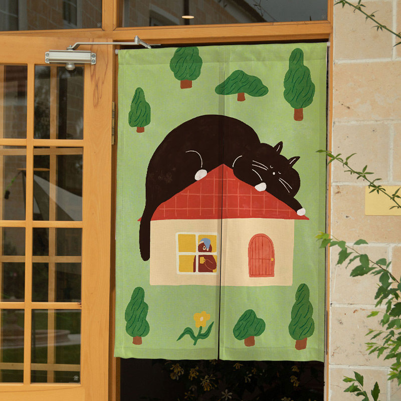 VIKAMA Cute Money Black Noren  - огляд і ціна Commercial Window Printing