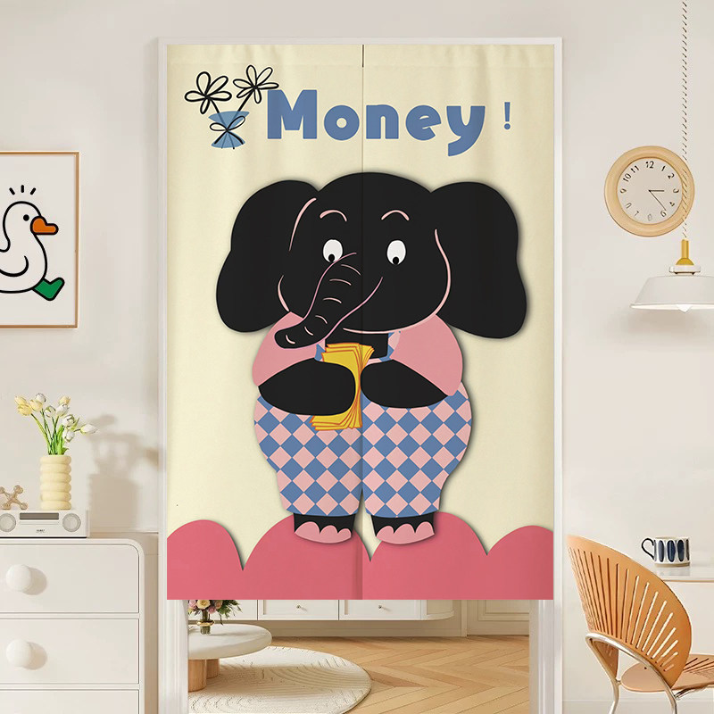VIKAMA Cute Money Black Noren  - огляд і ціна Commercial Window Printing