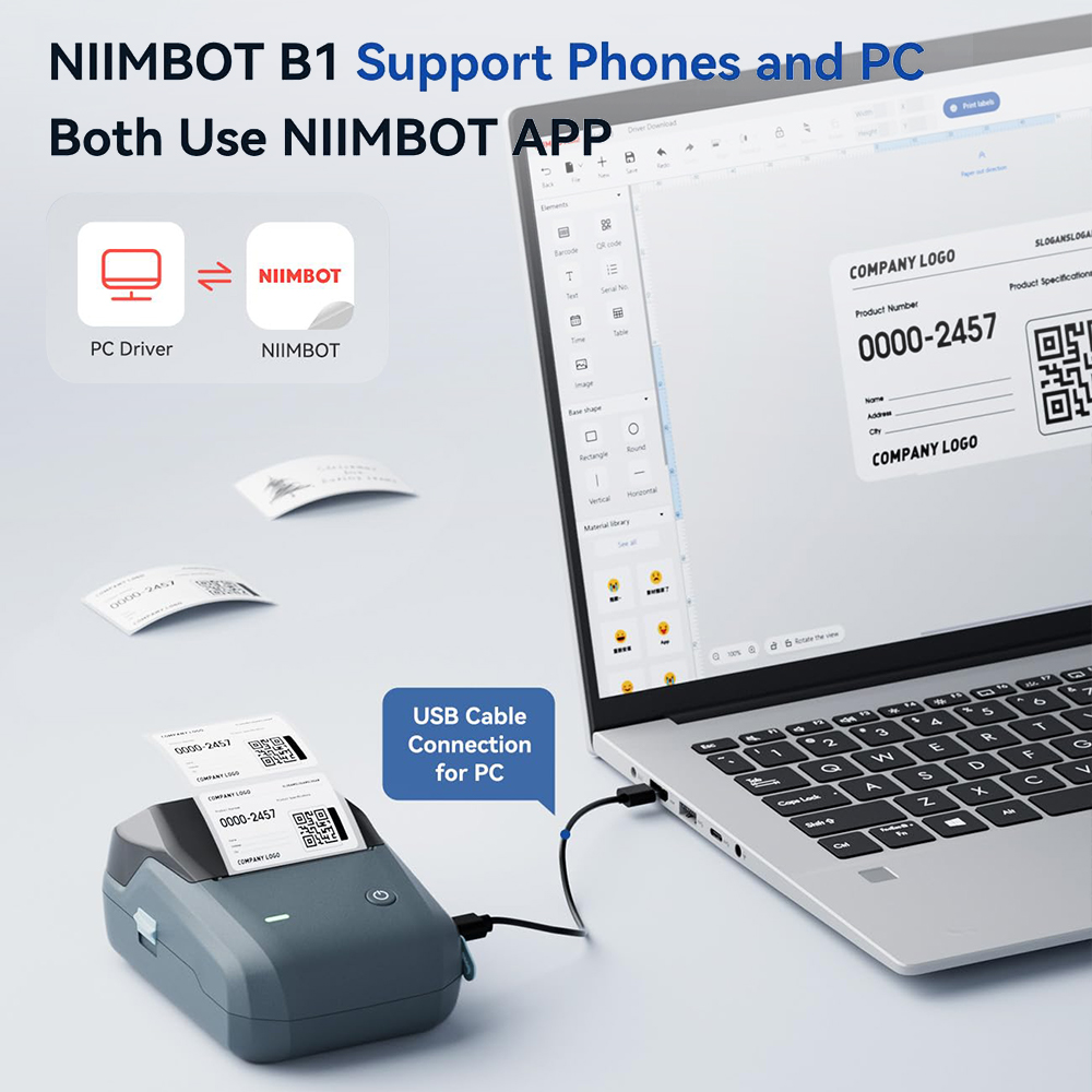NIIMBOT B1 Portable Thermal Pr - огляд і ціна Commercial Printing Labels